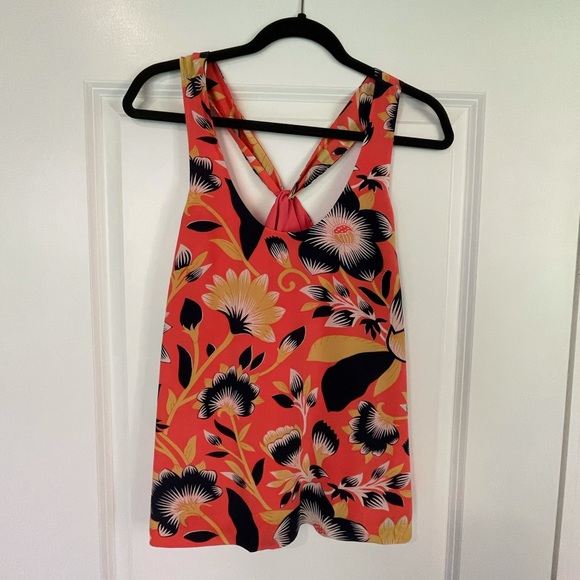 J. Crew Twist Back Floral Silk Top - Picture 5 of 5